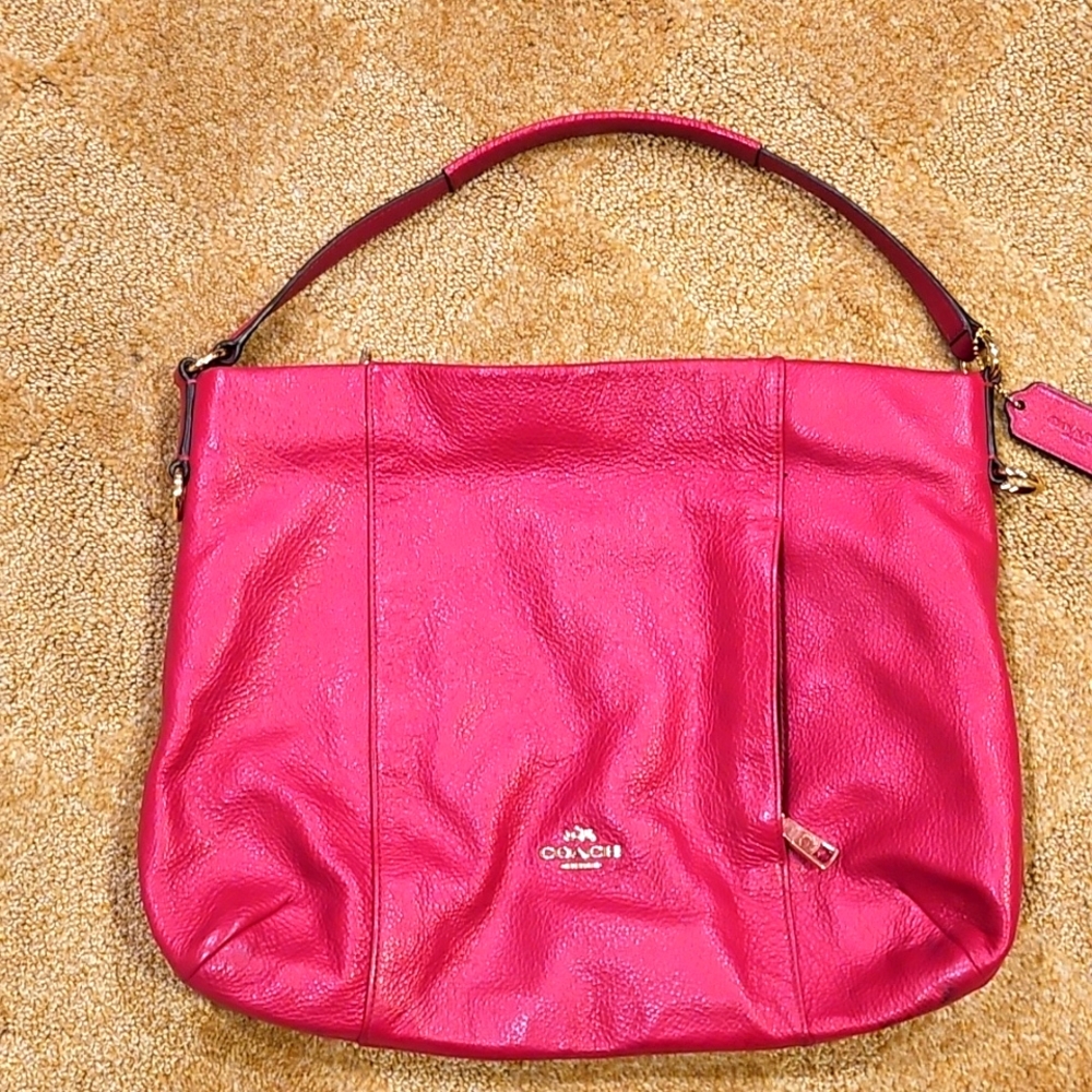 Coach Pink Leather Bag